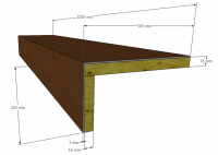 Příklad řešení MDF schodnice z vinylu bez nosu - lepený vinyl